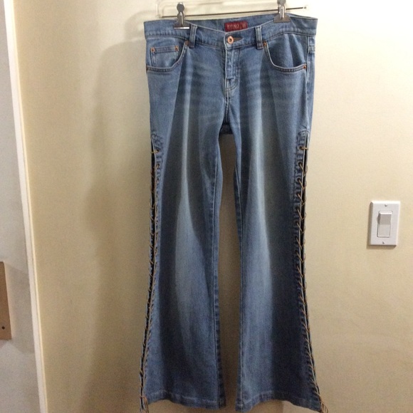Vintage Buffalo David Bitton jeans with vented lace up sides - Picture 3 of 13